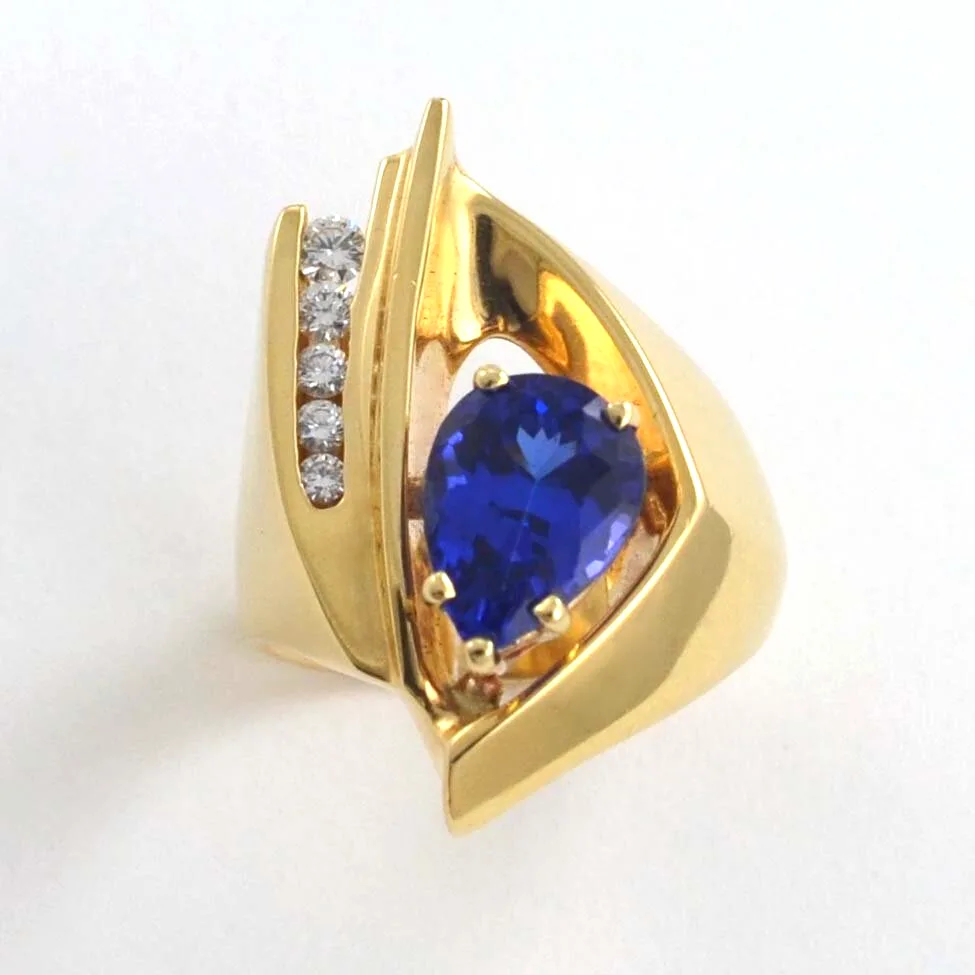 Tanzanite jewelry handmade by Sharon Teaman