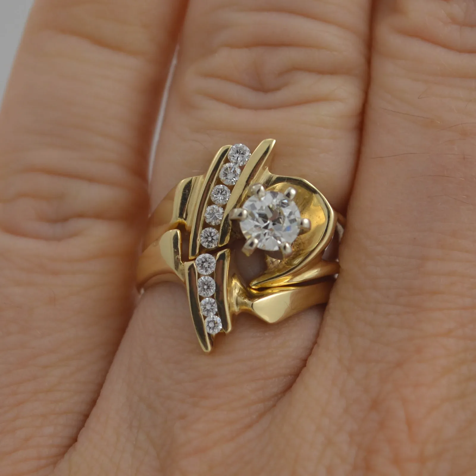 14K Diamond Ring by Sharon Teaman — view 3