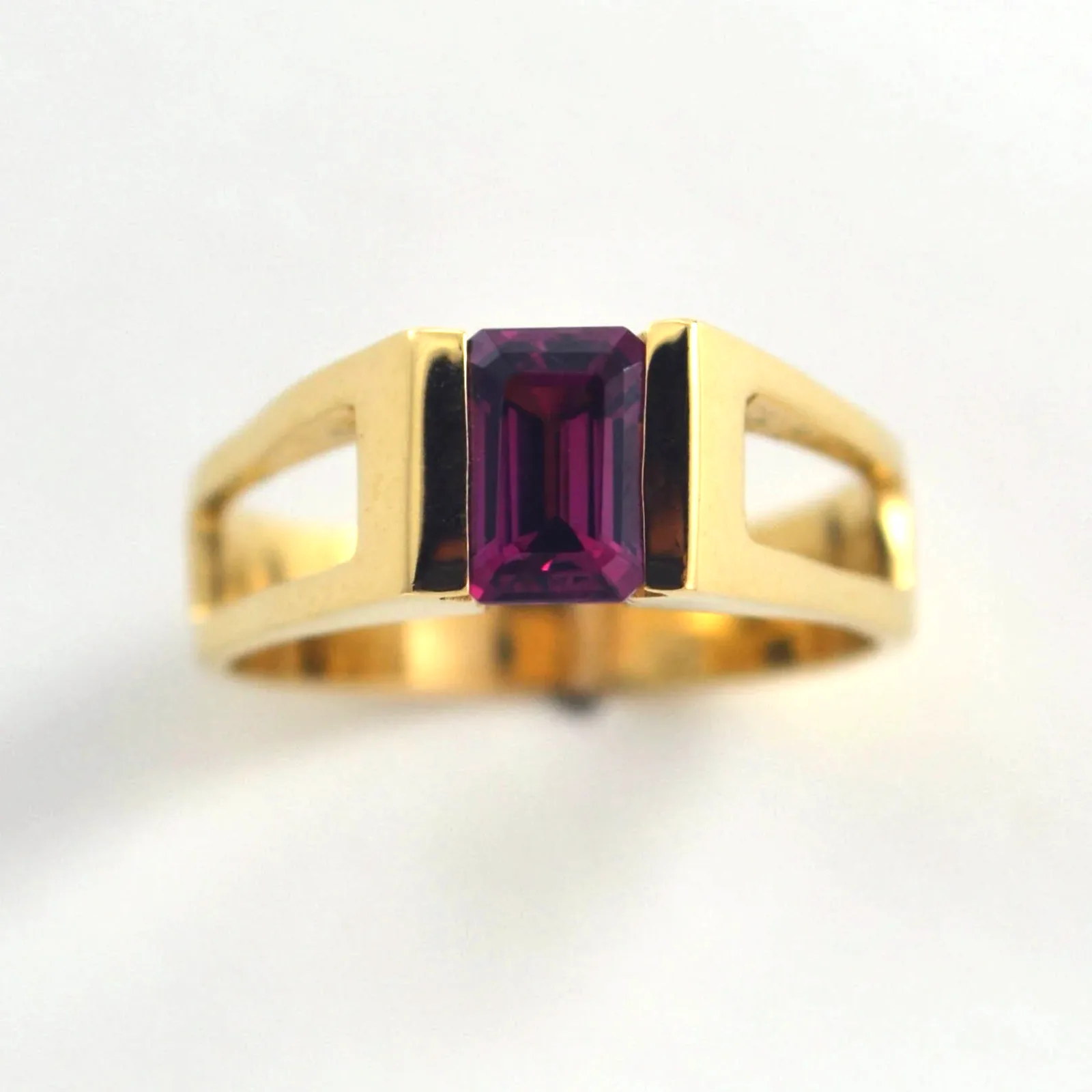 14K Rhodolite Garnet Ring by Sharon Teaman — view 1
