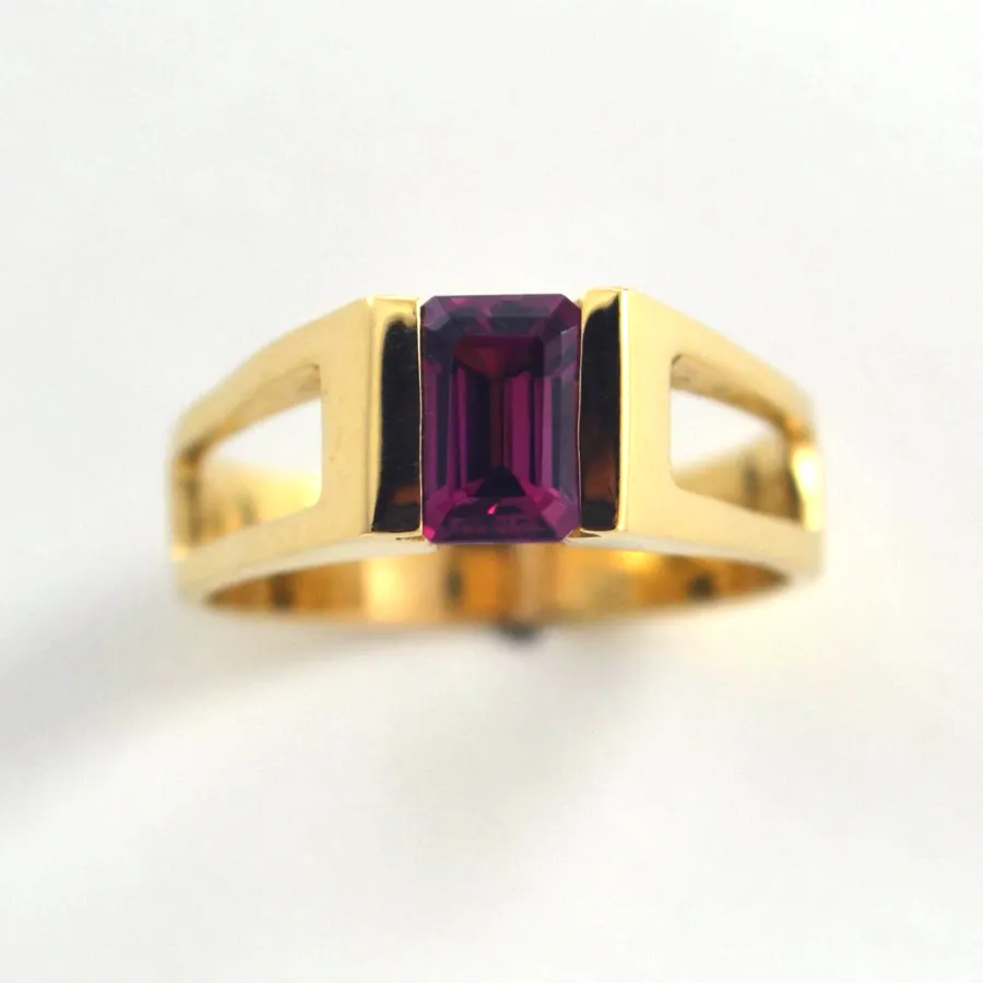 14K Rhodolite Garnet Ring by Sharon Teaman