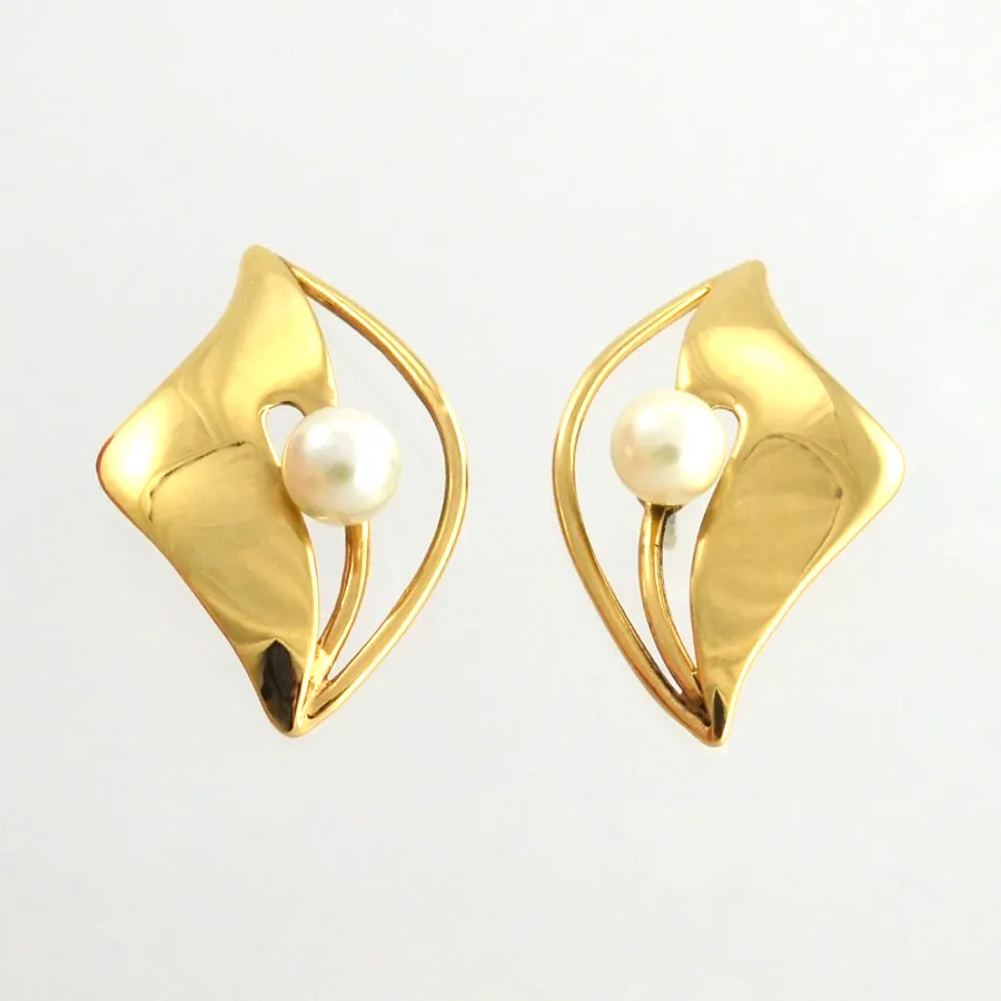 14kt Yellow Earring Jackets by Sharon Teaman