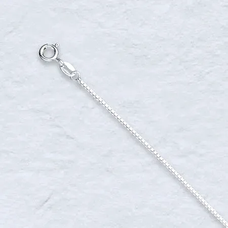 16 inch Sterling Silver Box Chain (1.0mm wide) by Sharon Teaman — view 1