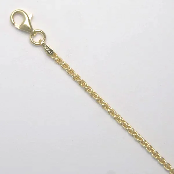 16 inch Vermeil Wheat Chain (1.7mm wide) by Sharon Teaman — view 1