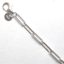 18 inch Sterling Silver Paper Clip Chain by Sharon Teaman — view 1