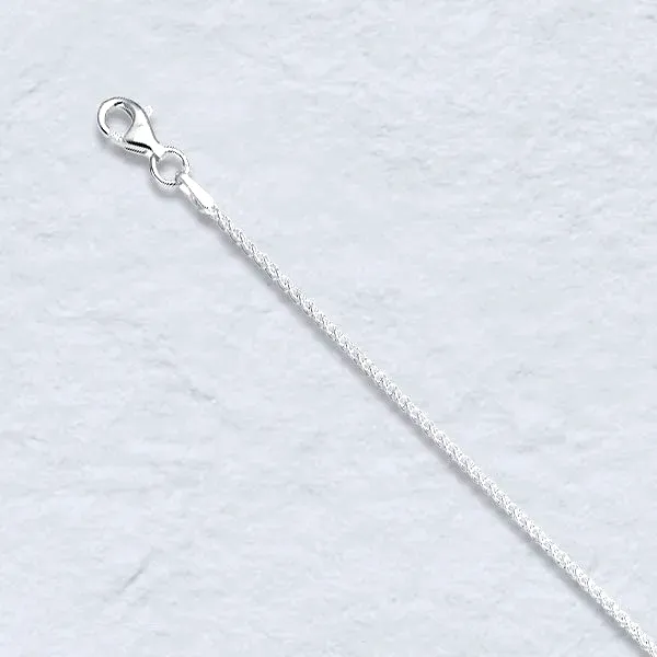 18 inch. Sterling Silver Wheat Chain (1.3mm wide) by Sharon Teaman
