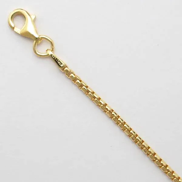 18 inch Vermeil Box Chain (1.8mm wide) by Sharon Teaman
