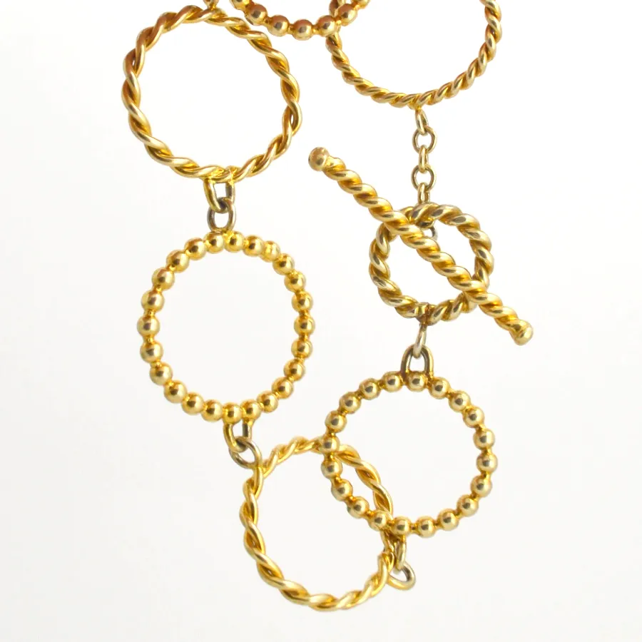 18kt Vermeil Hoop Bracelet by Sharon Teaman