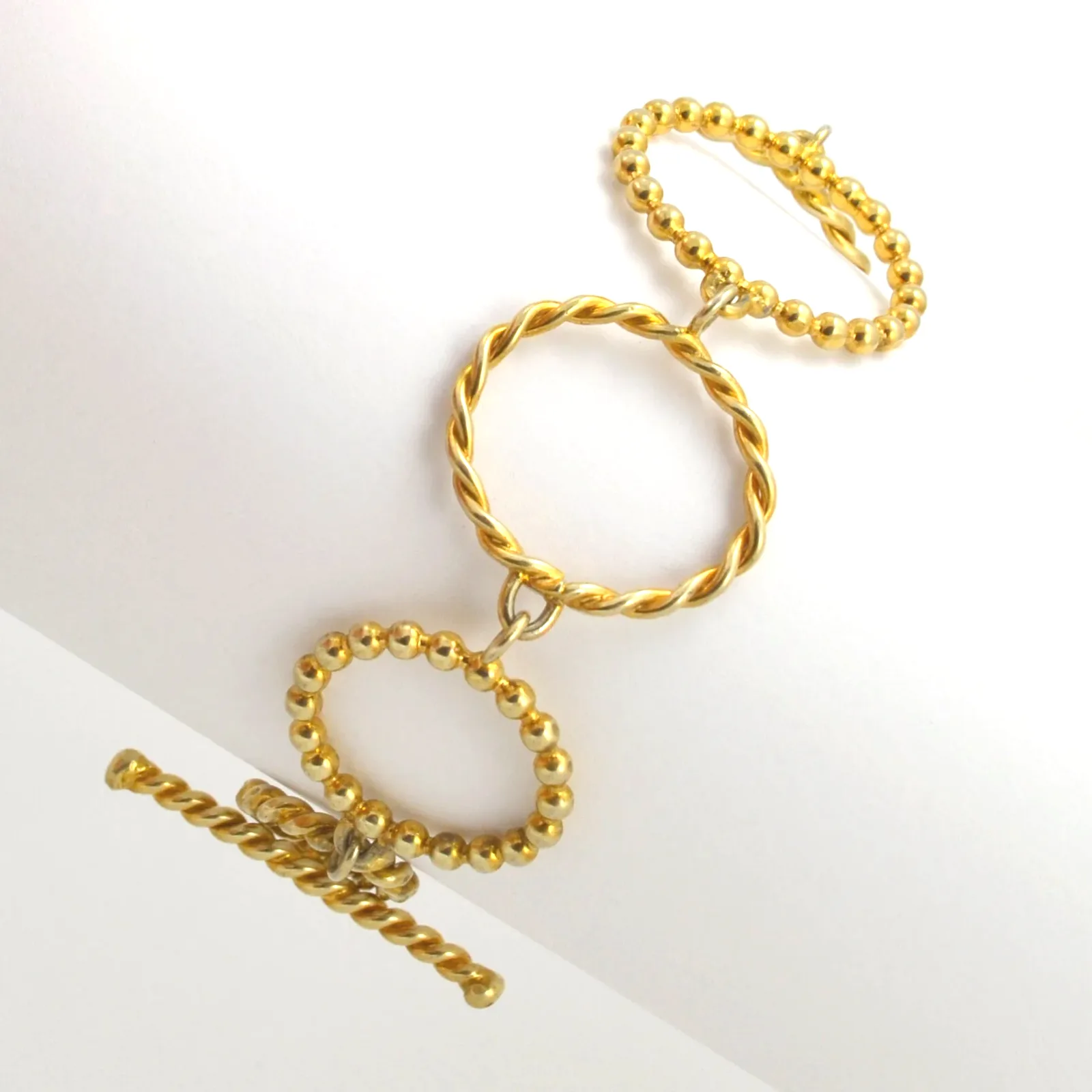 18kt Vermeil Hoop Bracelet by Sharon Teaman — view 2