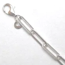 20 inch Sterling Silver Paper Clip Chain — 5×14mm by Sharon Teaman — view 1