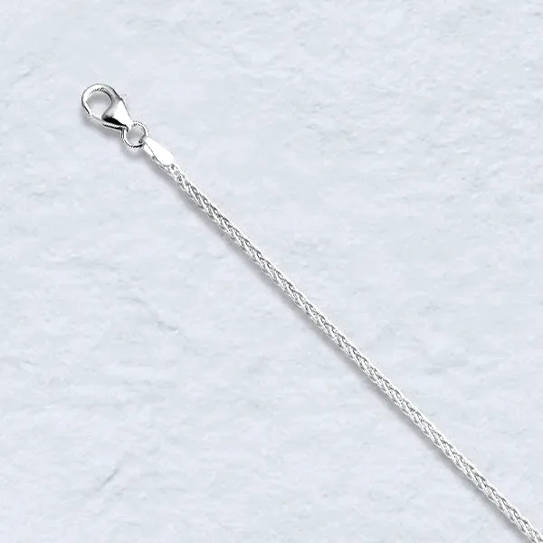 20 inch Sterling Silver Wheat Chain (1.5mm wide) by Sharon Teaman — view 1