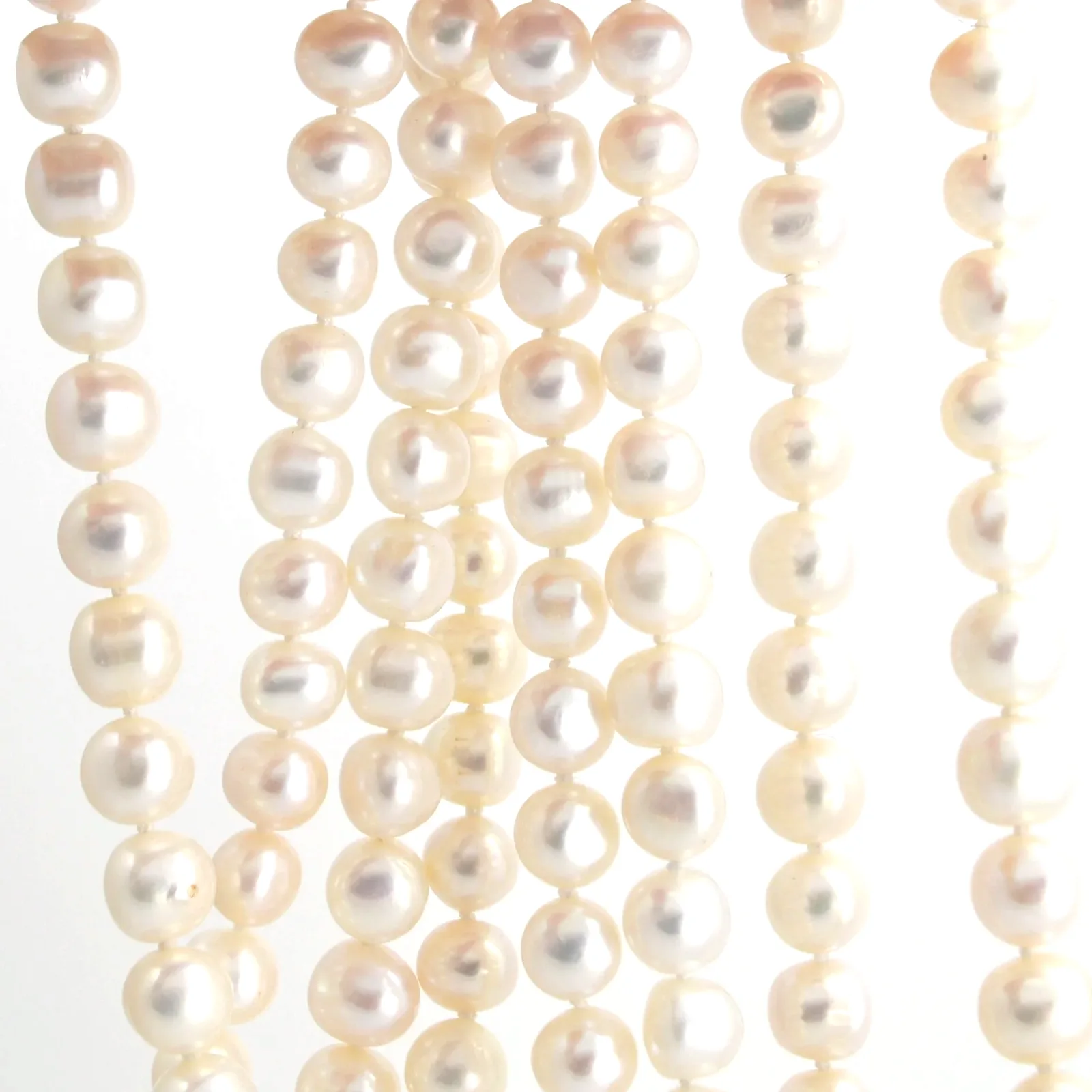 50 inch Freshwater White Pearl Strand by Sharon Teaman — view 1