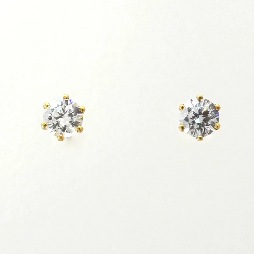 5mm L'Annyte Six Prong Studs by Sharon Teaman