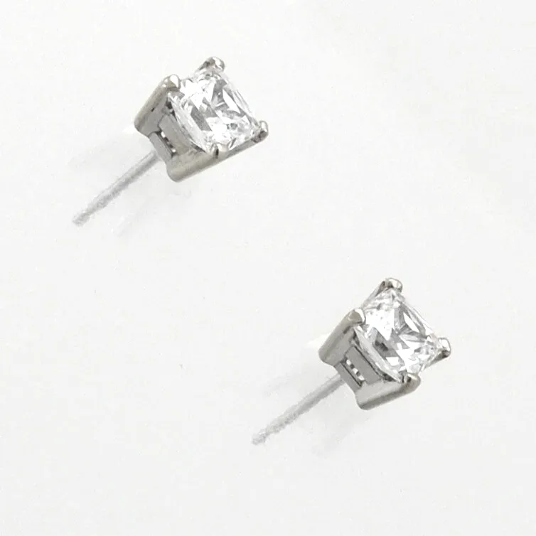5mm Square L'Annyte Studs by Sharon Teaman — view 2
