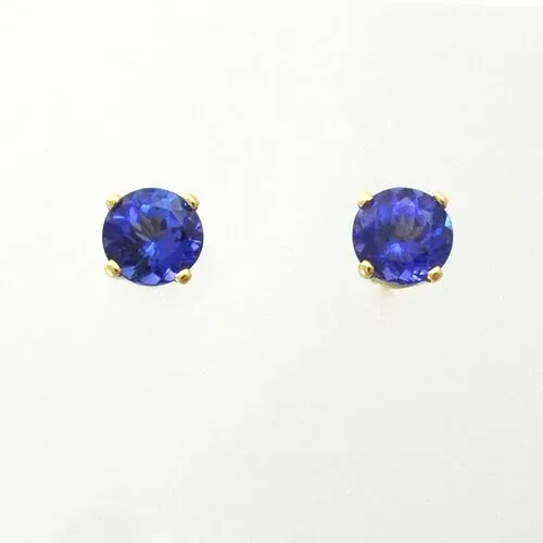 5mm Tanzanite Studs by Sharon Teaman