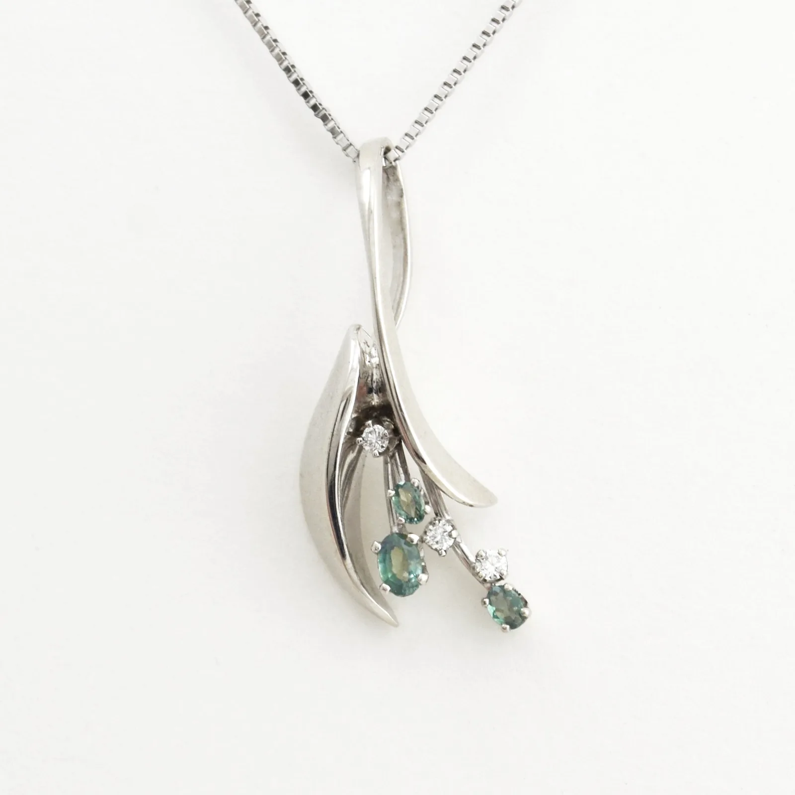 Alexandrite and Diamond Pendant by Sharon Teaman — view 1