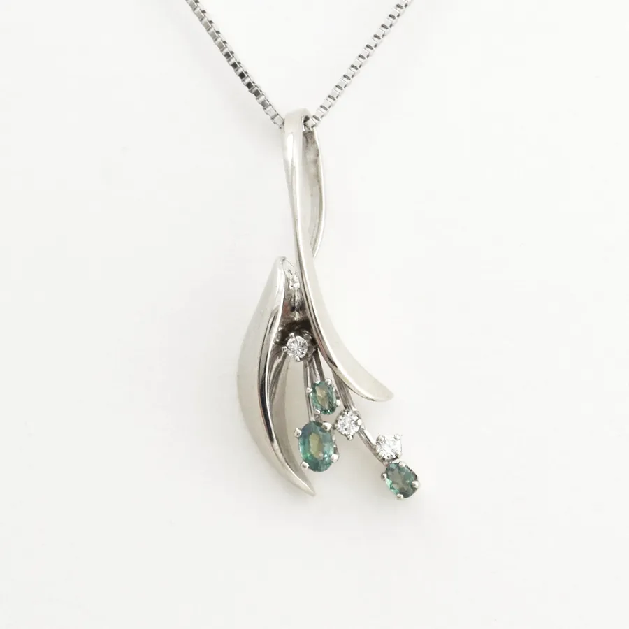 Alexandrite and Diamond Pendant by Sharon Teaman