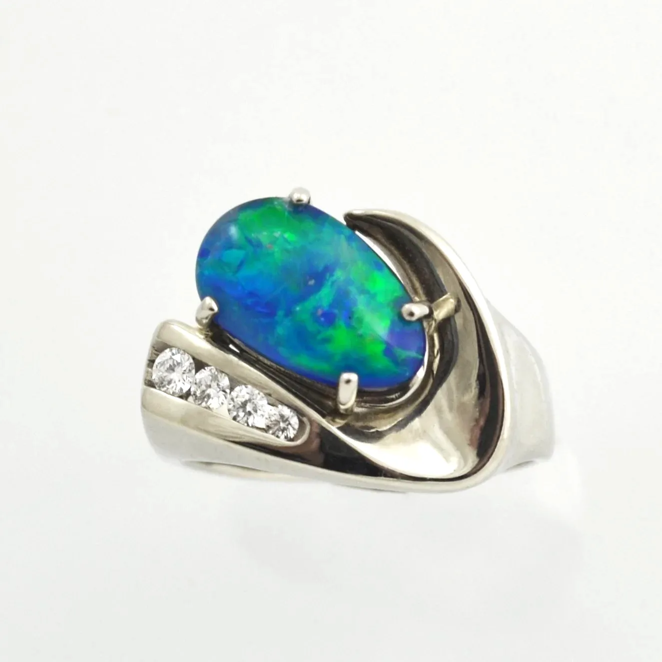 Ally Boulder Opal Ring by Sharon Teaman — view 1