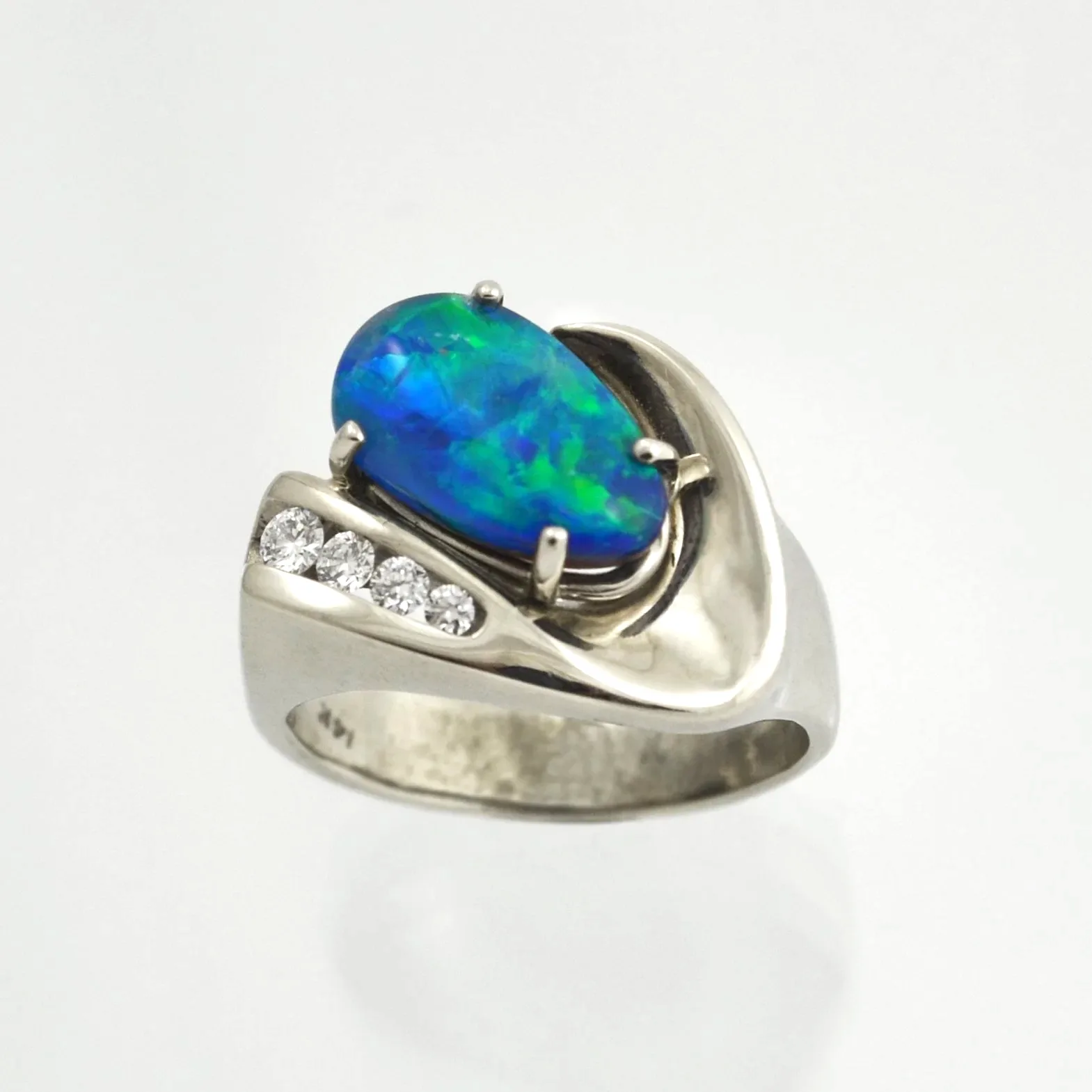 Ally Boulder Opal Ring by Sharon Teaman — view 2