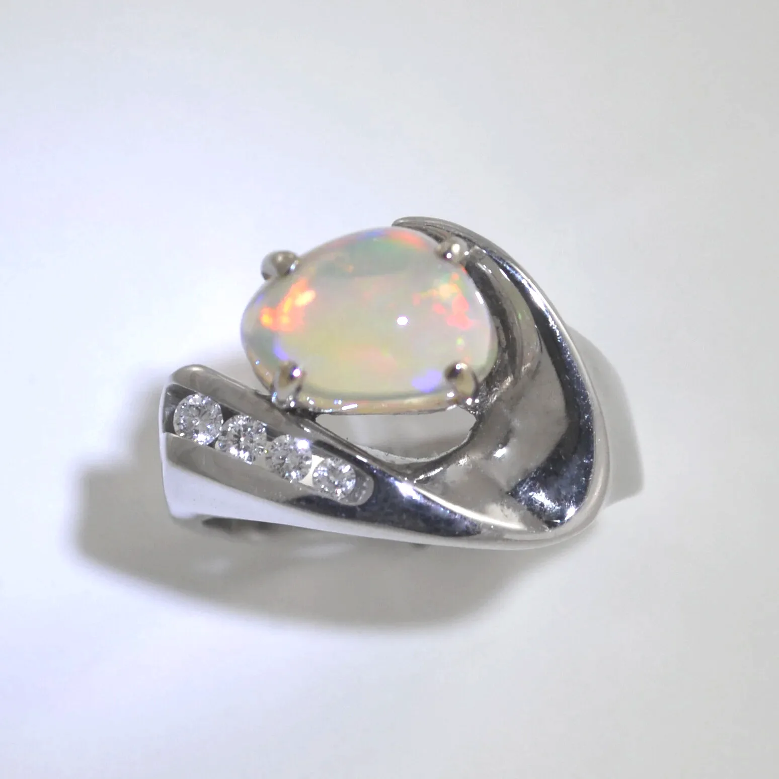 Ally Ethiopian Opal Ring by Sharon Teaman — view 3