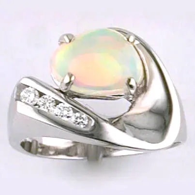 Ally Ethiopian Opal Ring by Sharon Teaman — view 4