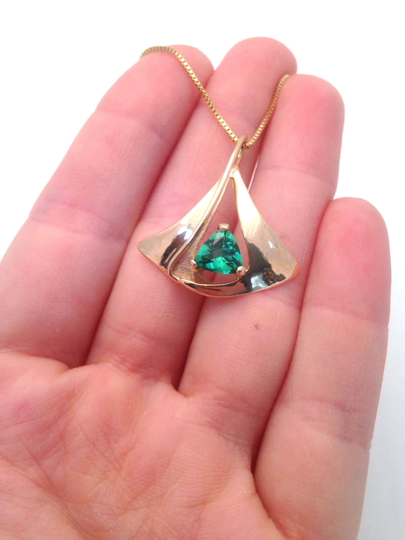 Annabell Green Tourmaline Necklace by Sharon Teaman — view 1