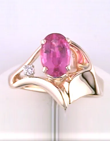 Anwen Pink Tourmaline Ring by Sharon Teaman