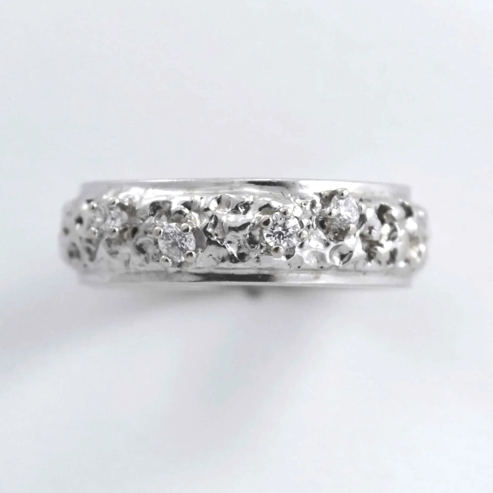 Band 14K W Diamond Band by Sharon Teaman — view 1
