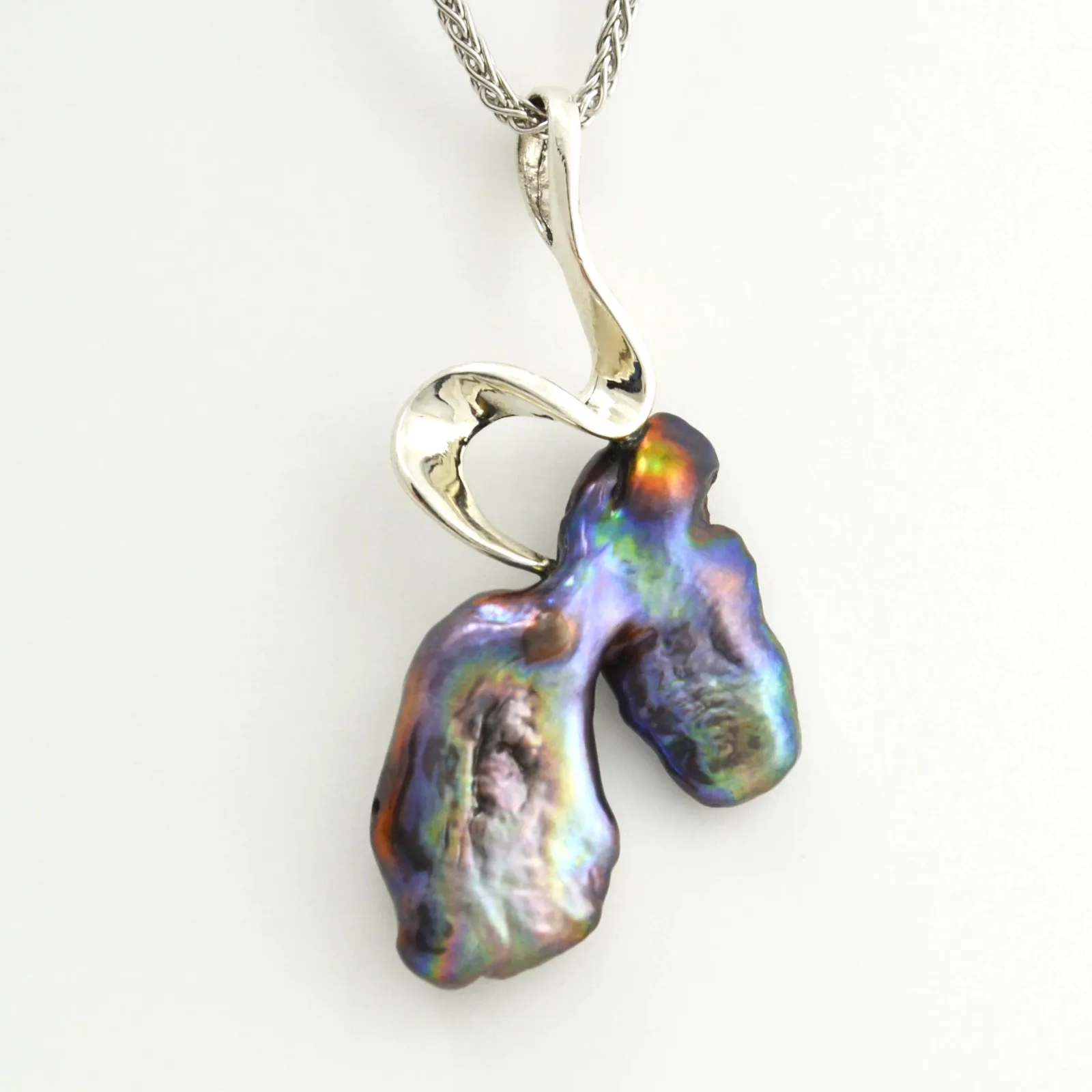 Baroque Pearl Pendant by Sharon Teaman — view 2