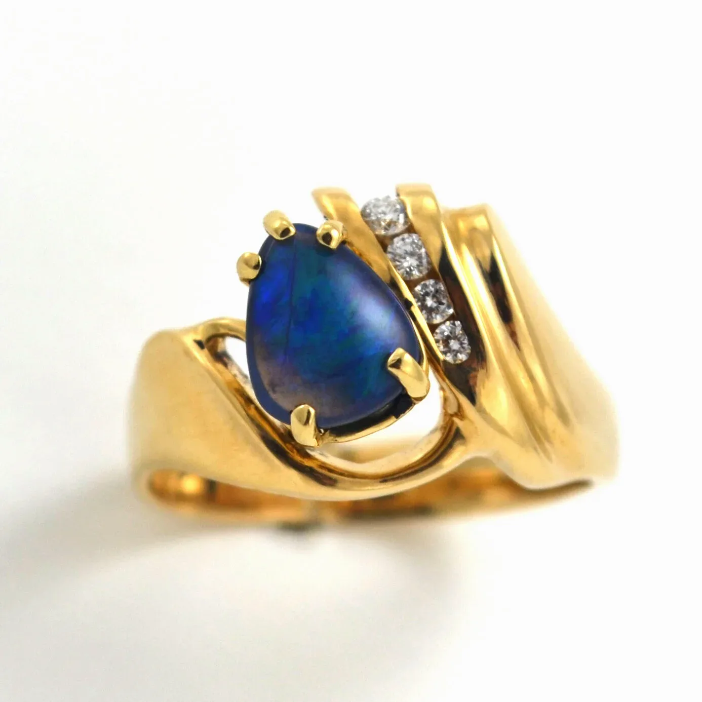 Black Opal Ring by Sharon Teaman — view 1