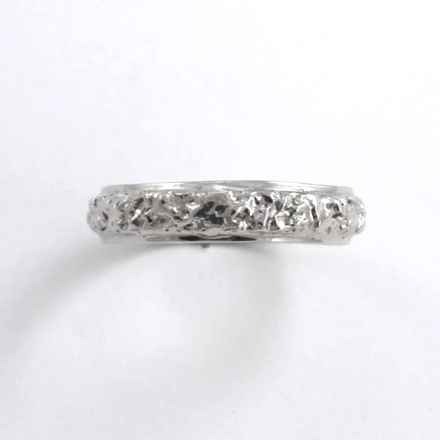 Bnd 28 14k W White Gold Band by Sharon Teaman
