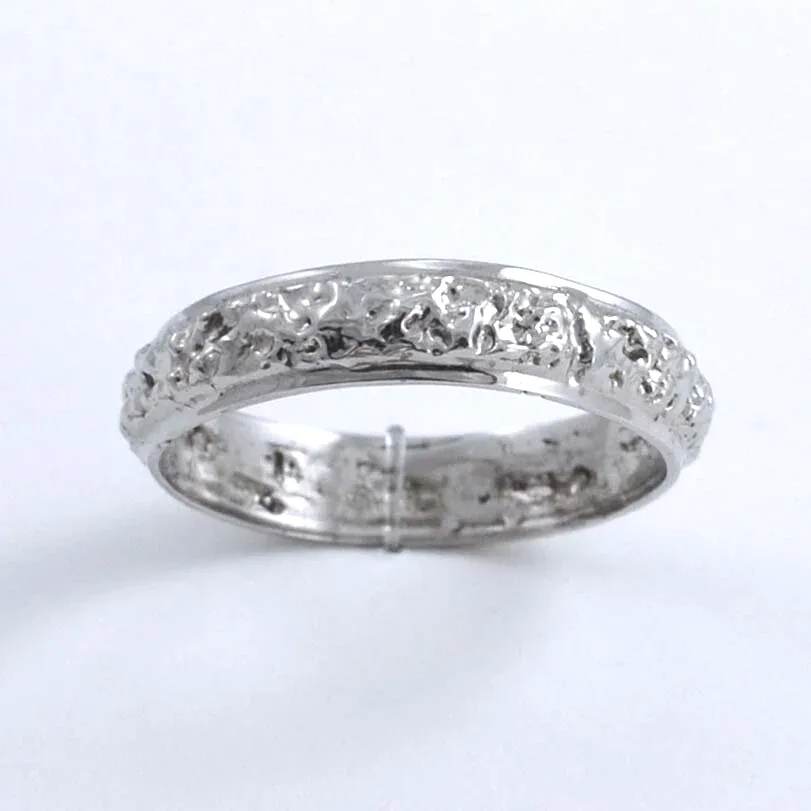 Bnd 28 14k W White Gold Band by Sharon Teaman — view 2