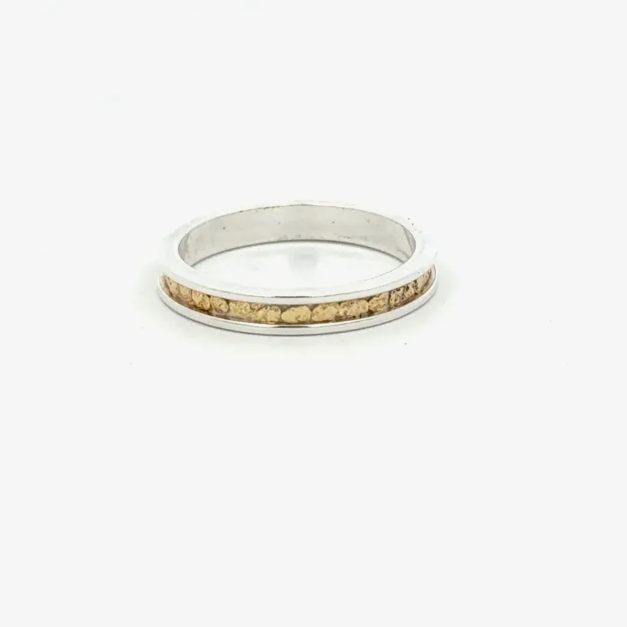 Bnd Two Tone Sterling Silver and 14K Yellow Gold by Sharon Teaman