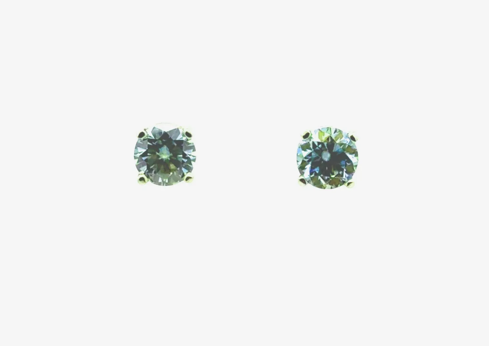 Bright Teal Tourmaline Studs - 5.8mm by Sharon Teaman — view 4