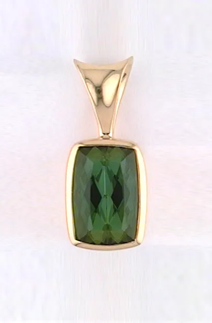 Catriona Green Tourmaline Pendant by Sharon Teaman