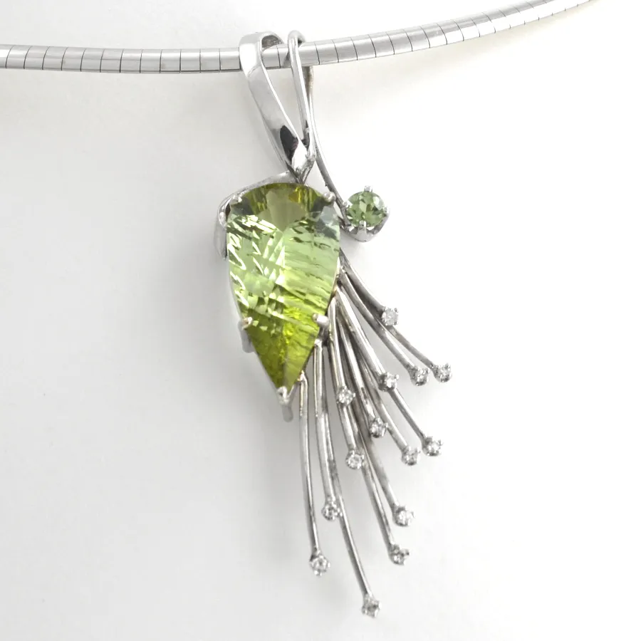Cerys Ice Mint Green Tourmaline by Sharon Teaman