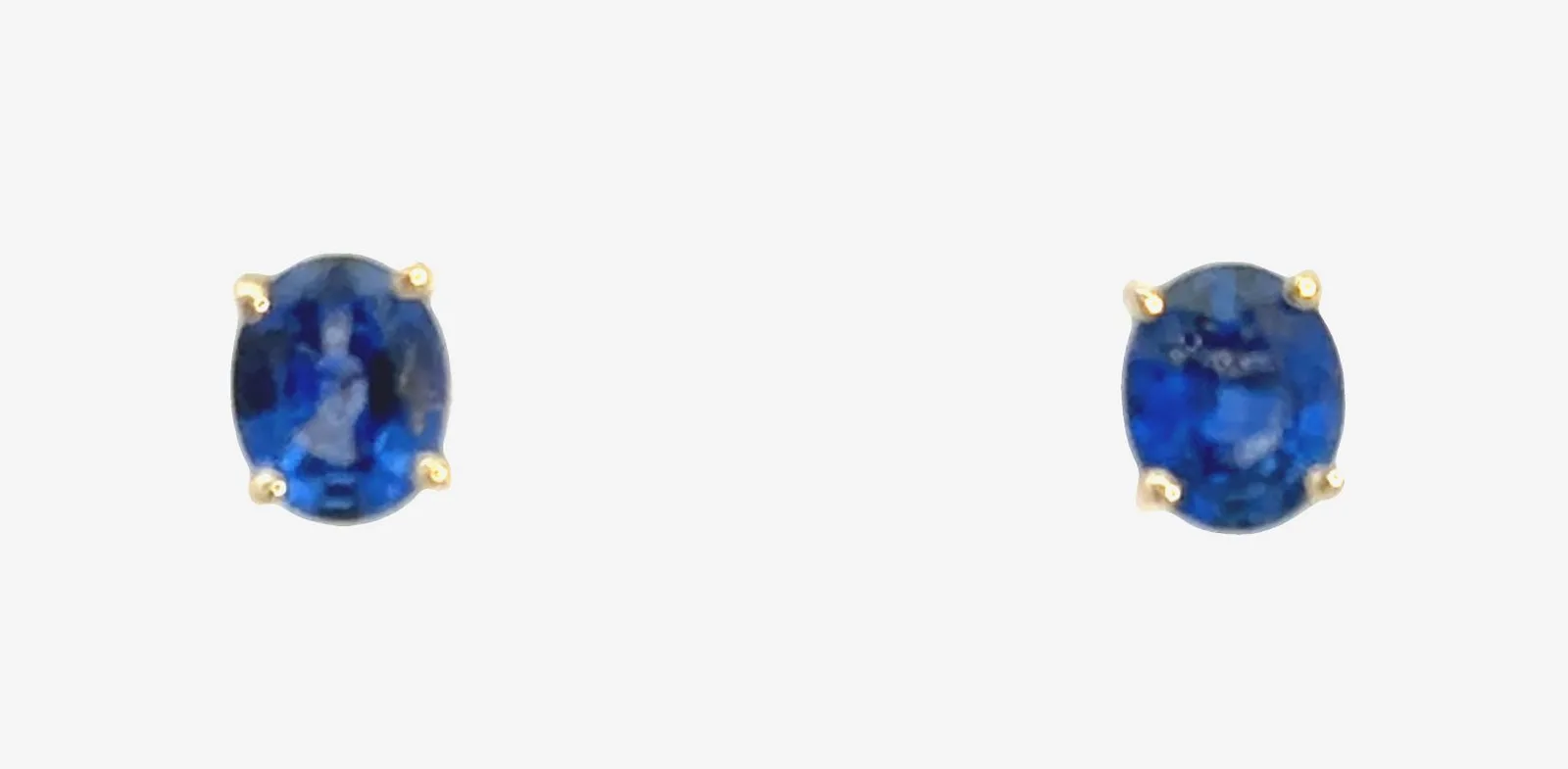 Ceylon Sapphire Stud Earrings by Sharon Teaman — view 2
