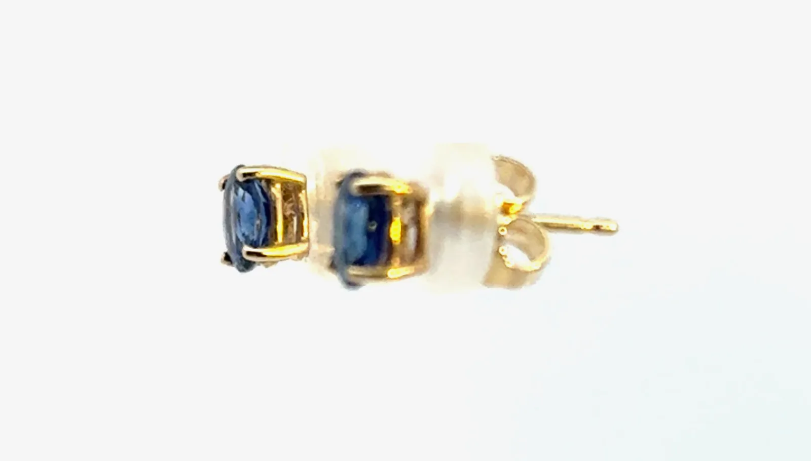 Ceylon Sapphire Stud Earrings by Sharon Teaman — view 3