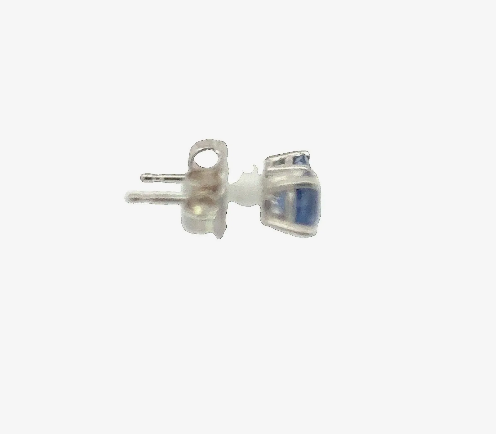 Ceylon Sapphire Stud Earrings Round by Sharon Teaman — view 3