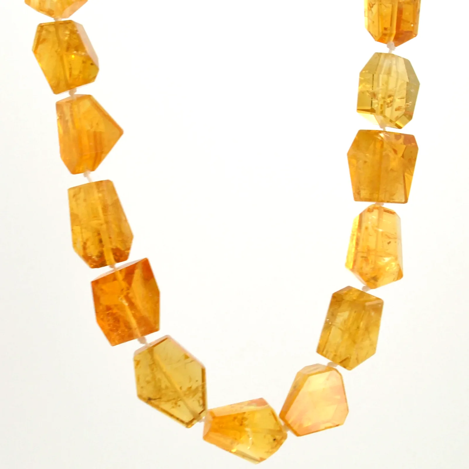 Citrine Crystal Bead Necklace by Sharon Teaman — view 1