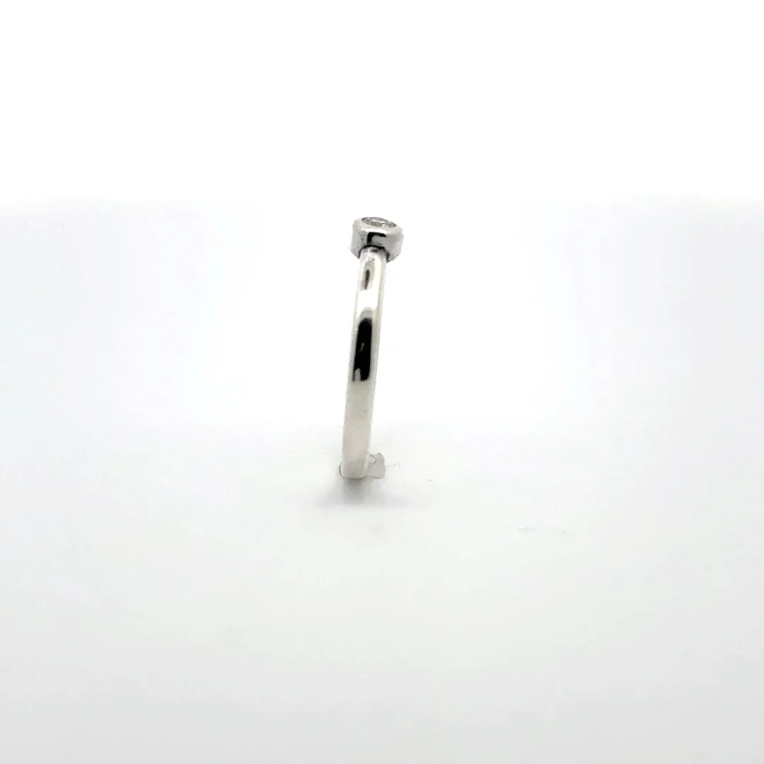 Dainty Moissanite Bezel Ring by Sharon Teaman — view 7