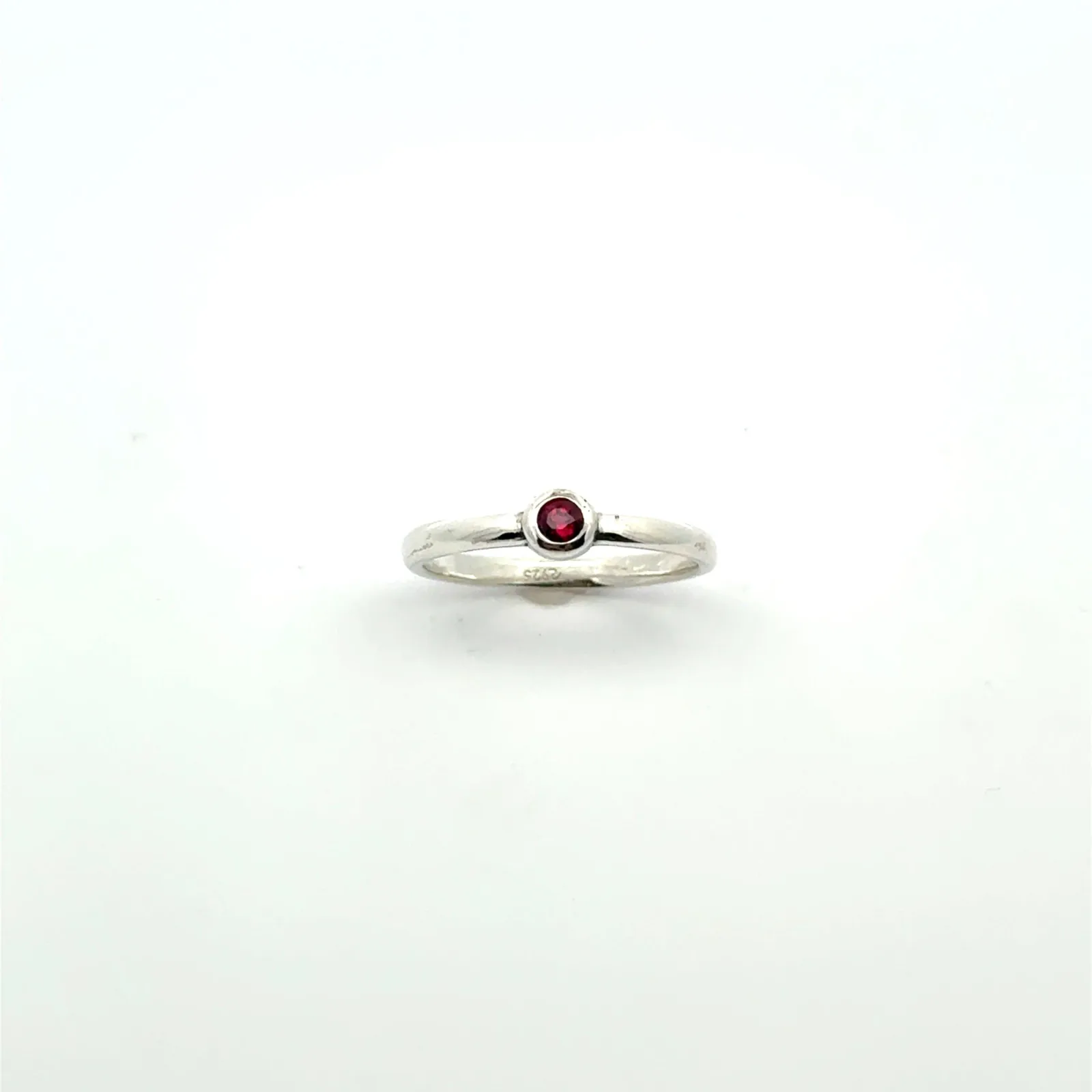 Dainty Pink Tourmaline Bezel Ring by Sharon Teaman — view 2