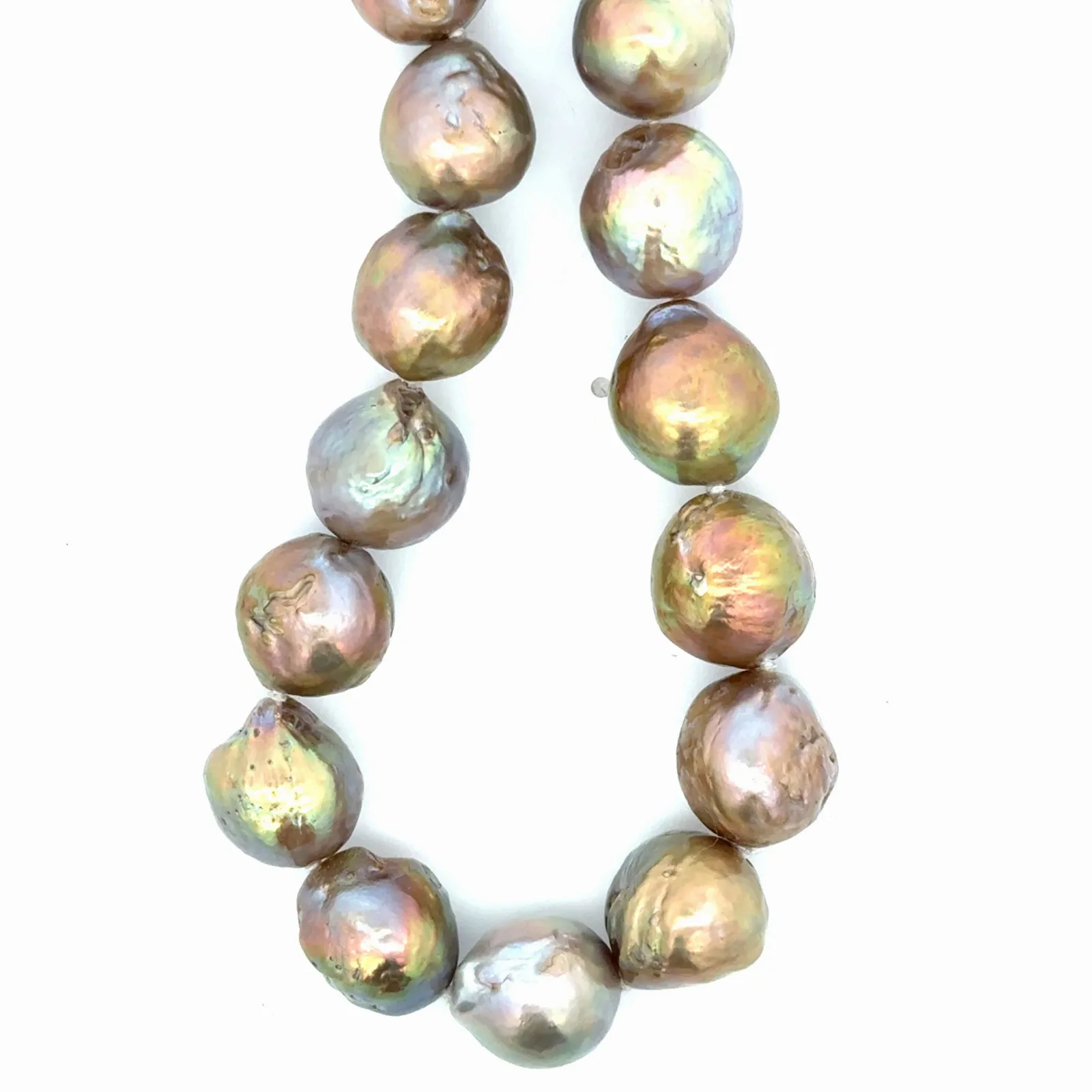 Edison Dark 9-10mm Pearl Strand with Vermeil Hook by Sharon Teaman — view 3