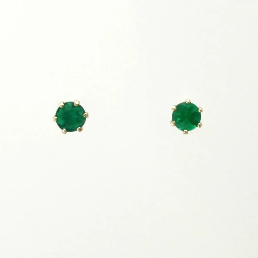 Emerald Studs by Sharon Teaman