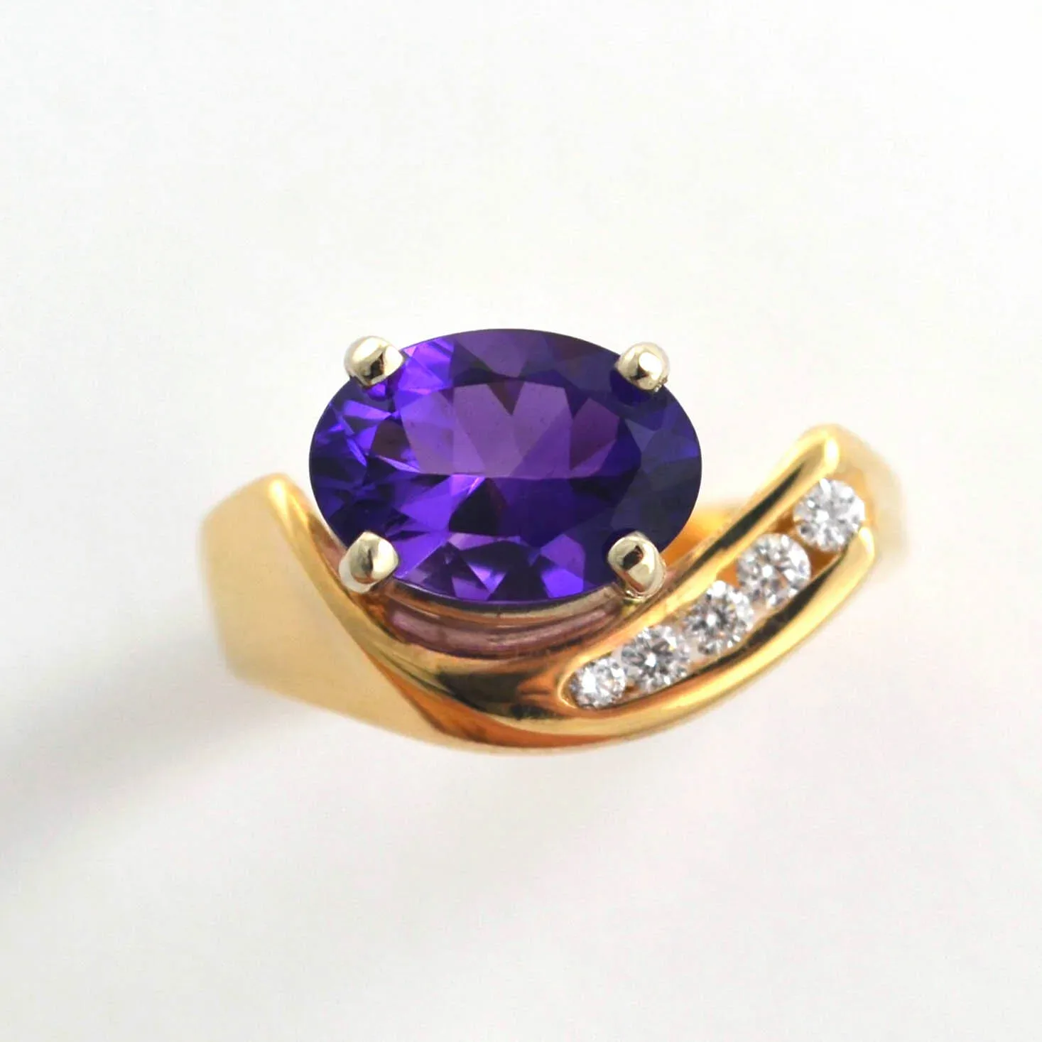 Extra Fine Amethyst Ring by Sharon Teaman — view 1