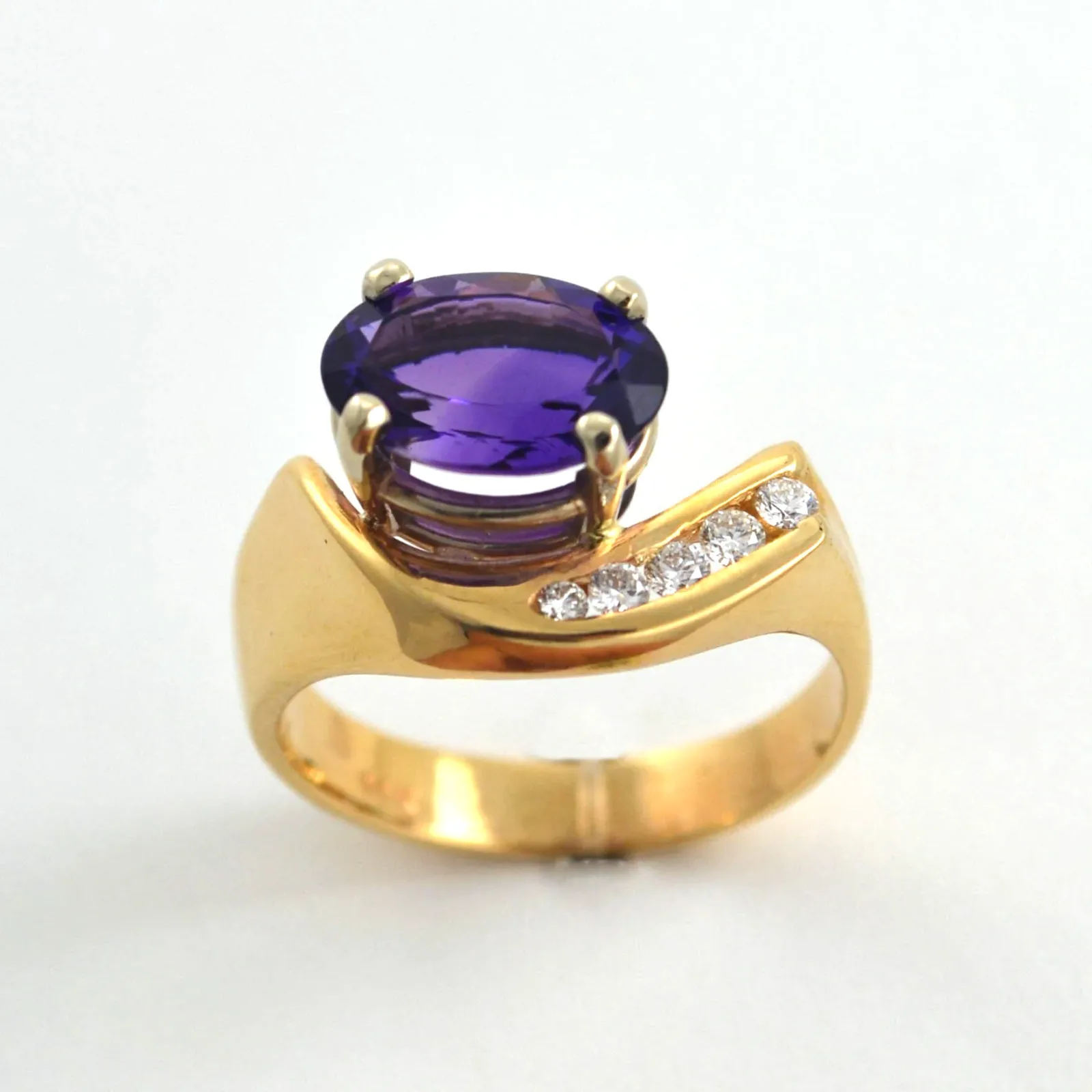 Extra Fine Amethyst Ring by Sharon Teaman — view 2