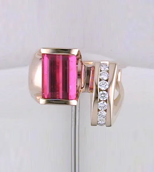 Flora Pink Tourmaline Ring by Sharon Teaman