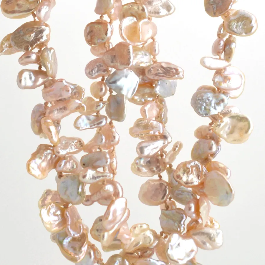 Fresh Water Keshi Pink Pearls by Sharon Teaman