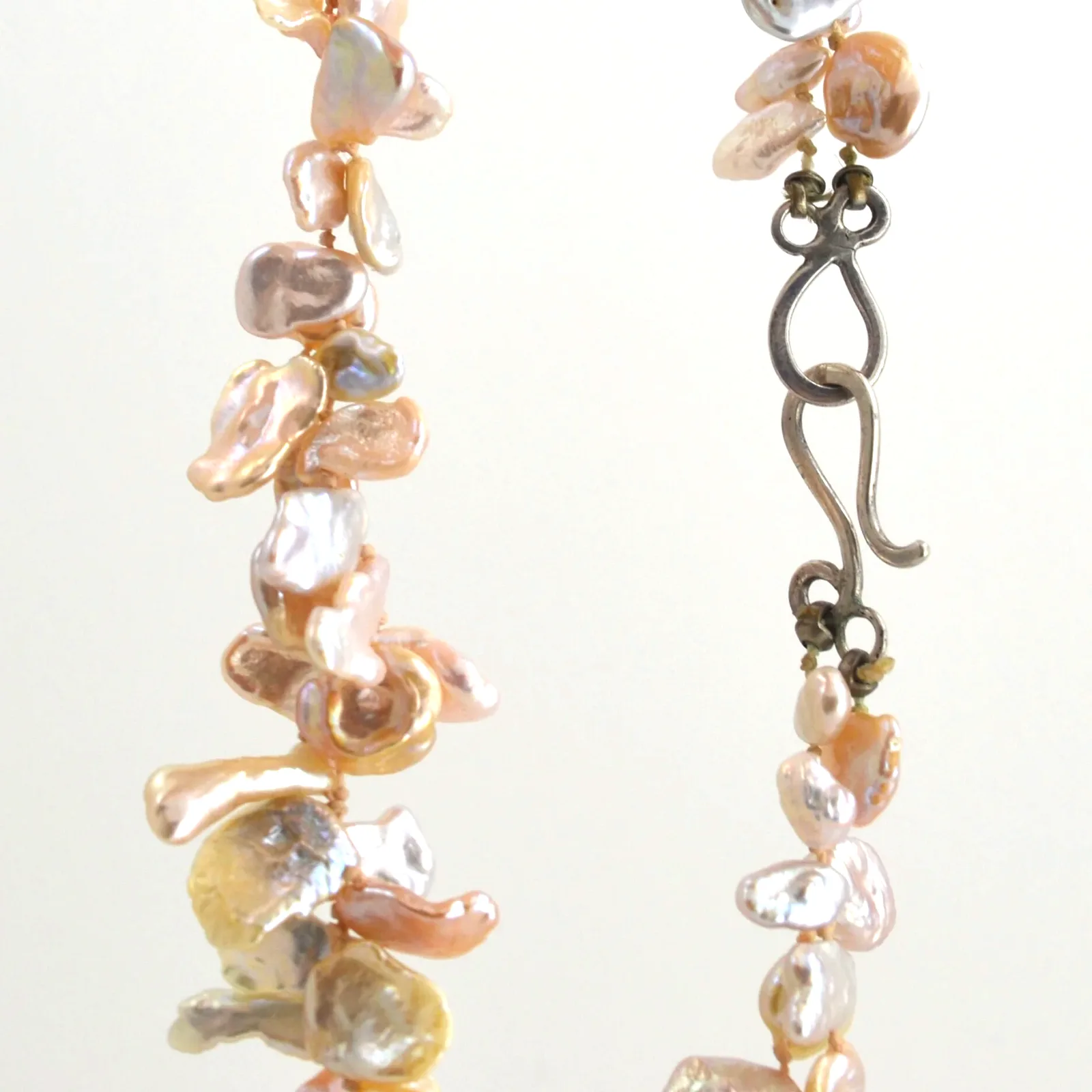 Fresh Water Keshi Pink Pearls by Sharon Teaman — view 2