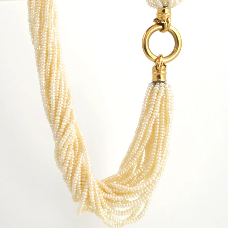 Fresh Water Seed Pearl Necklace by Sharon Teaman