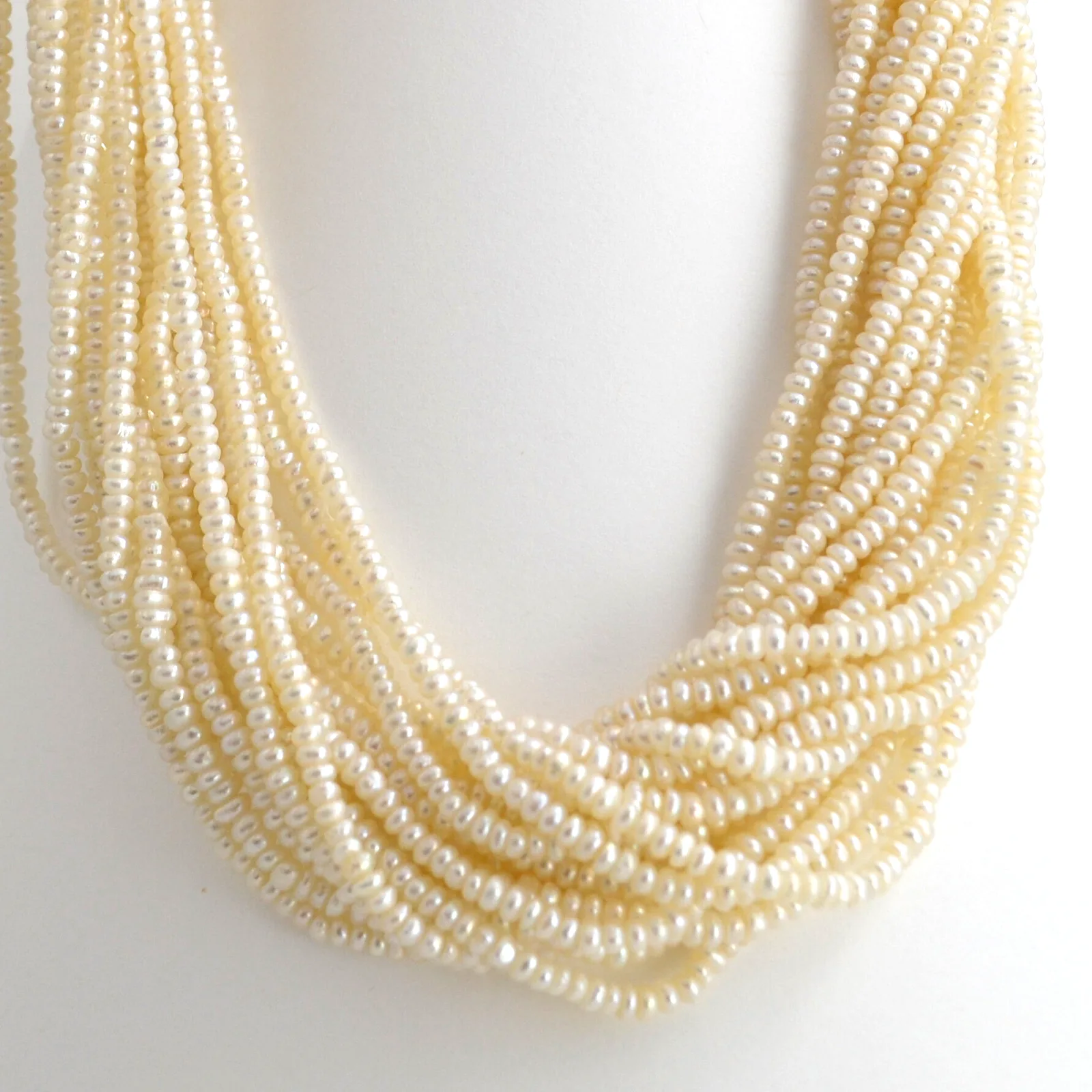 Fresh Water Seed Pearl Necklace by Sharon Teaman — view 3